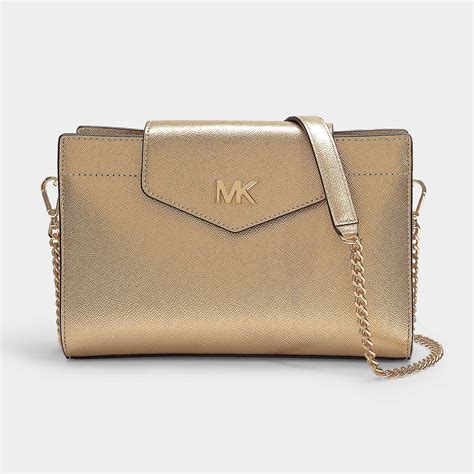 michael kors gold crossbody bags|Michael Kors Crossbody wallet bag.